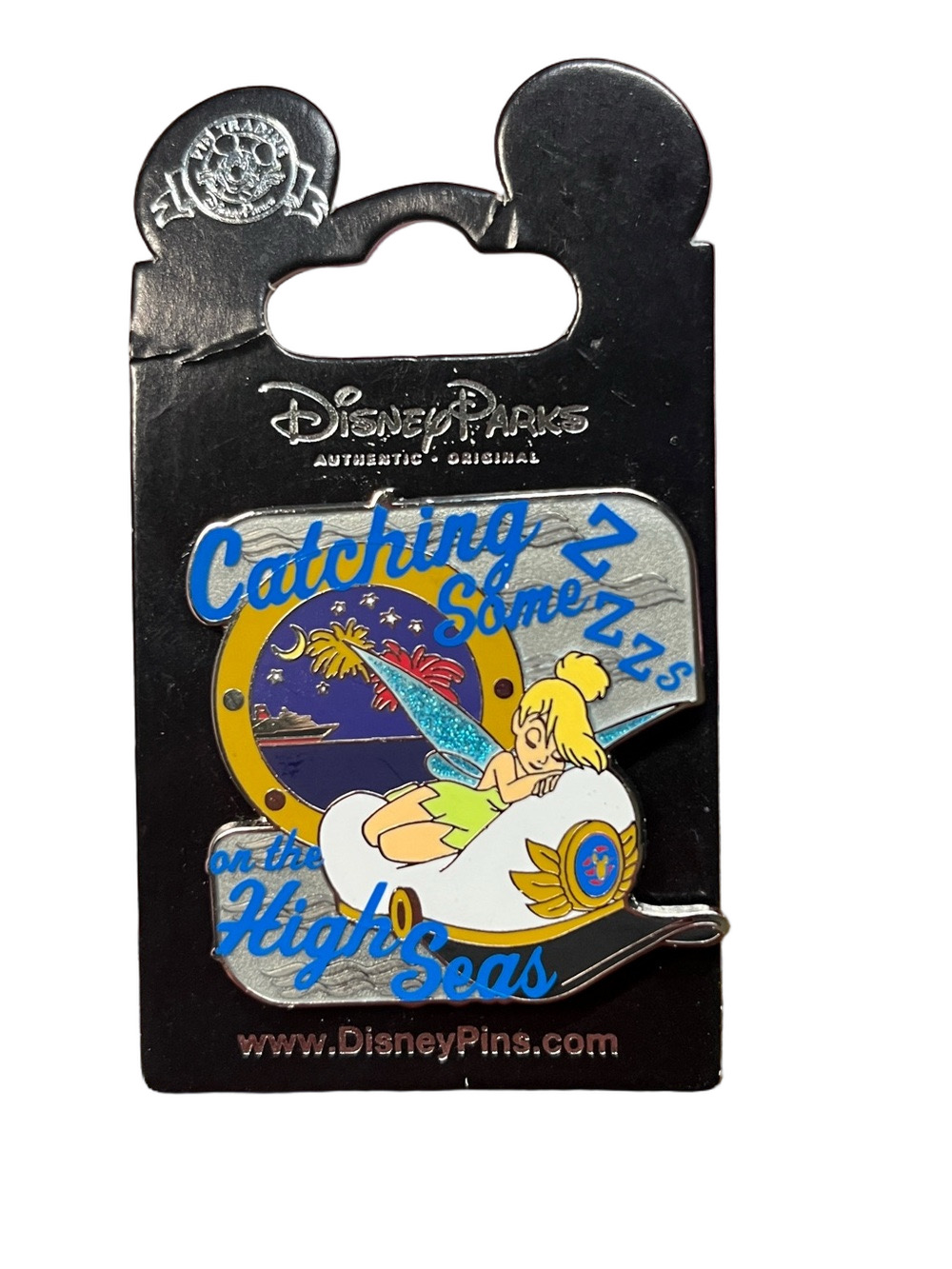 Disney Cruise Line DCL Tinker Bell 2014 Pin Catching Some Zzz’s on High Seas